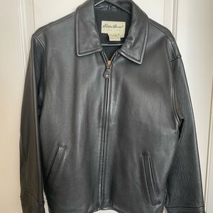 Eddie Bauer Women's Black Leather Jacket